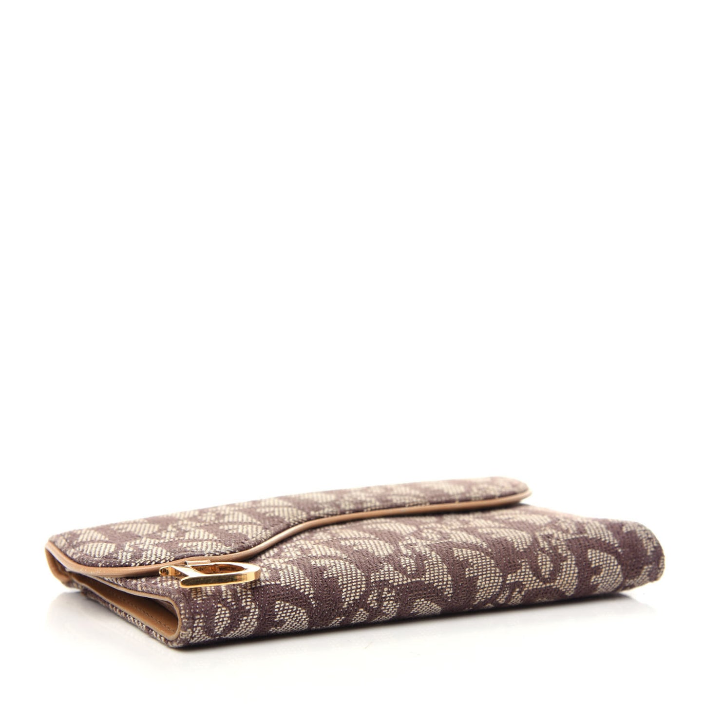 Monogram Saddle Wallet Beige