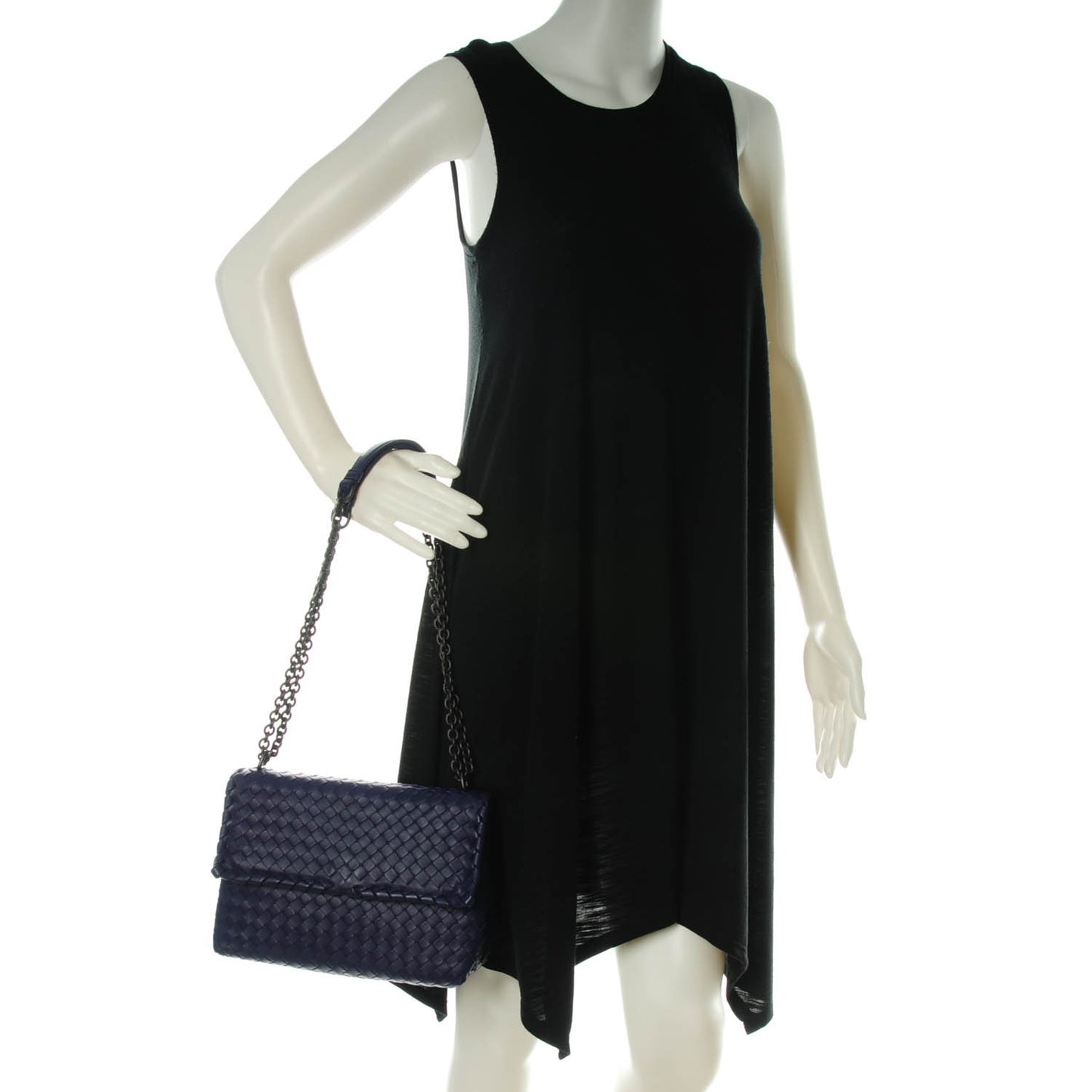 Nappa Intrecciato Small Olimpia Shoulder Bag Atlantic