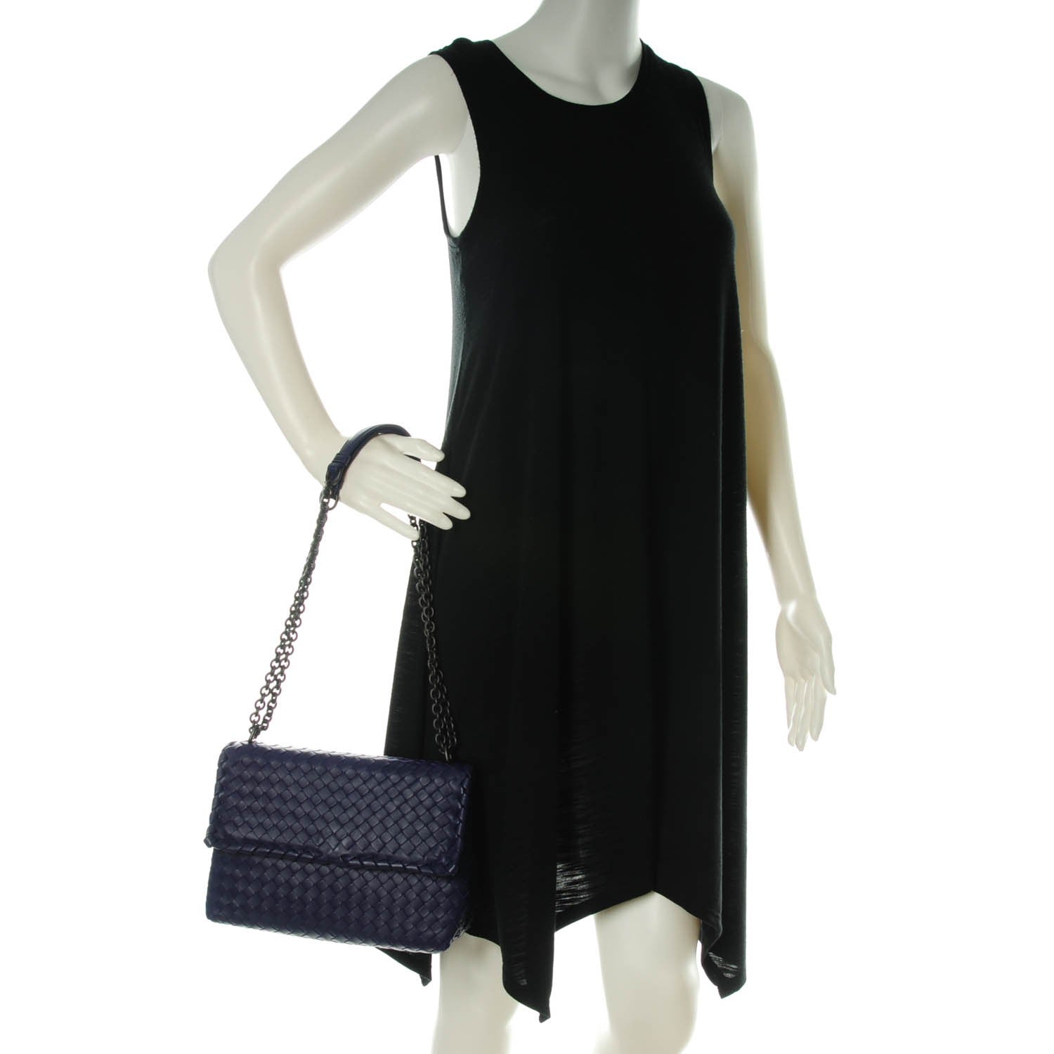 Bottega Veneta Nappa Intrecciato Small Olimpia Shoulder Bag Atlantic 2 of 8