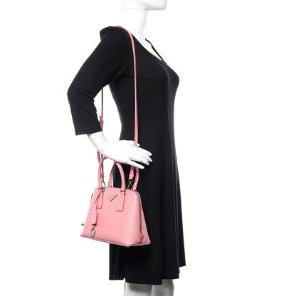 Prada Saffiano Lux Mini Promenade Tote Petalo 2 of 10