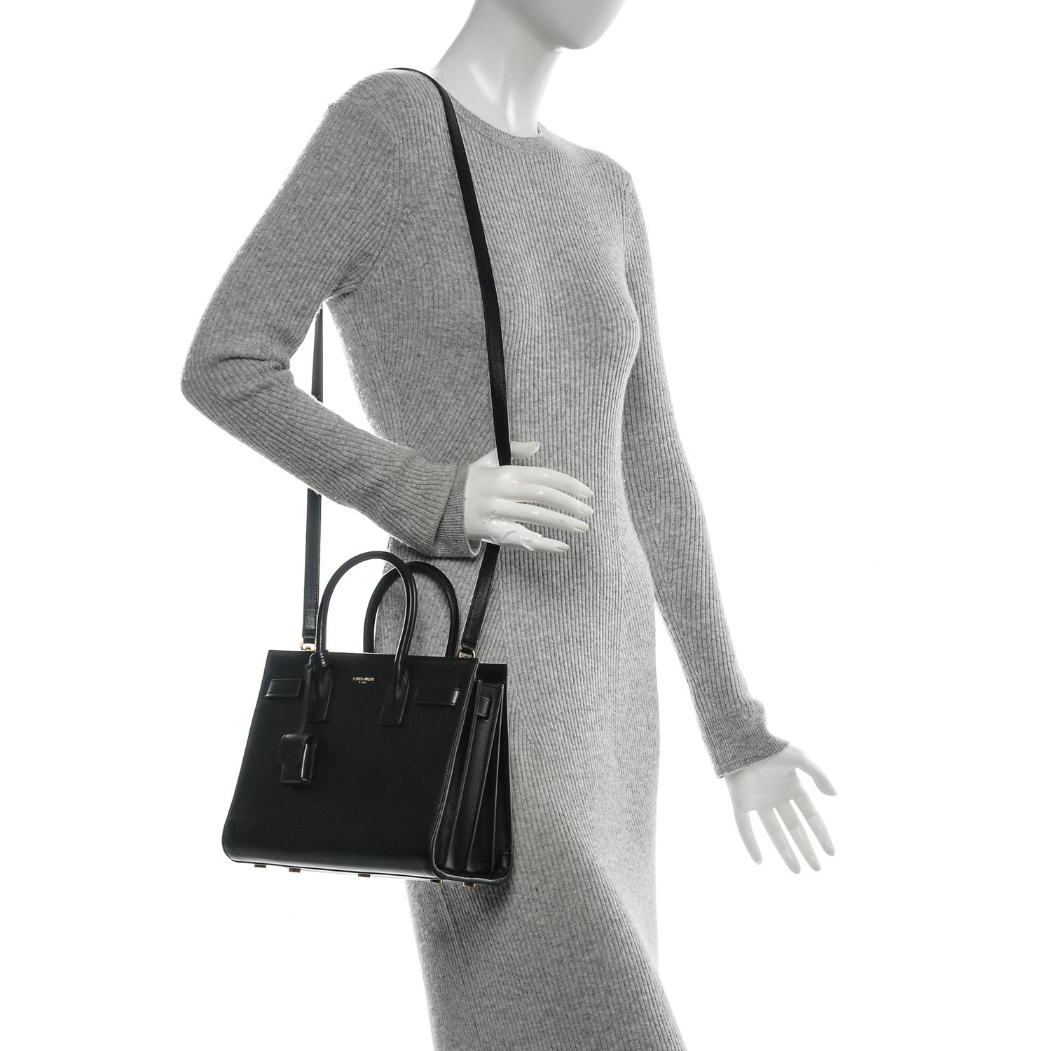 Saint Laurent Calfskin Baby Sac De Jour Black 2 of 6