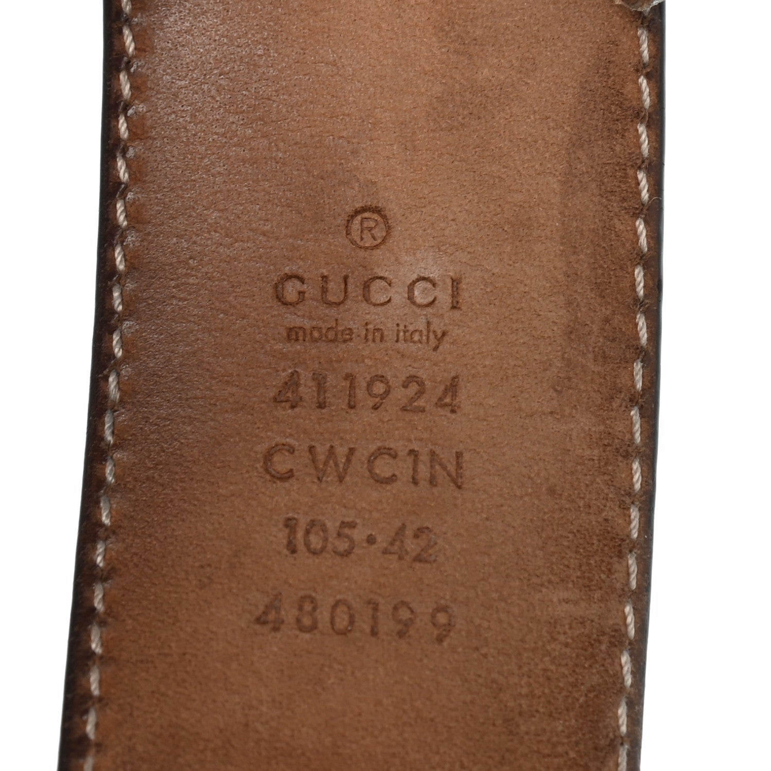 Gucci Guccissima Signature Interlocking G 40mm Belt 105 42 Black 5 of 7