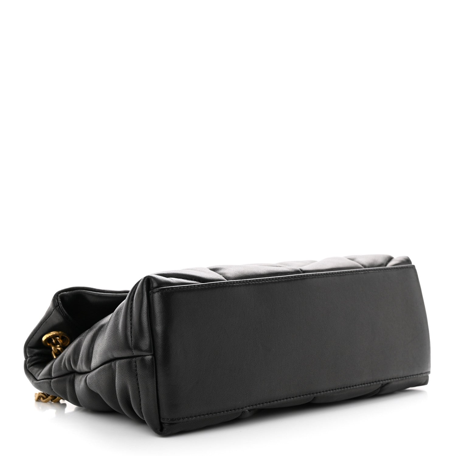 Saint Laurent Lambskin Quilted Small Loulou Puffer Monogram Chain Satchel Black 4 of 10