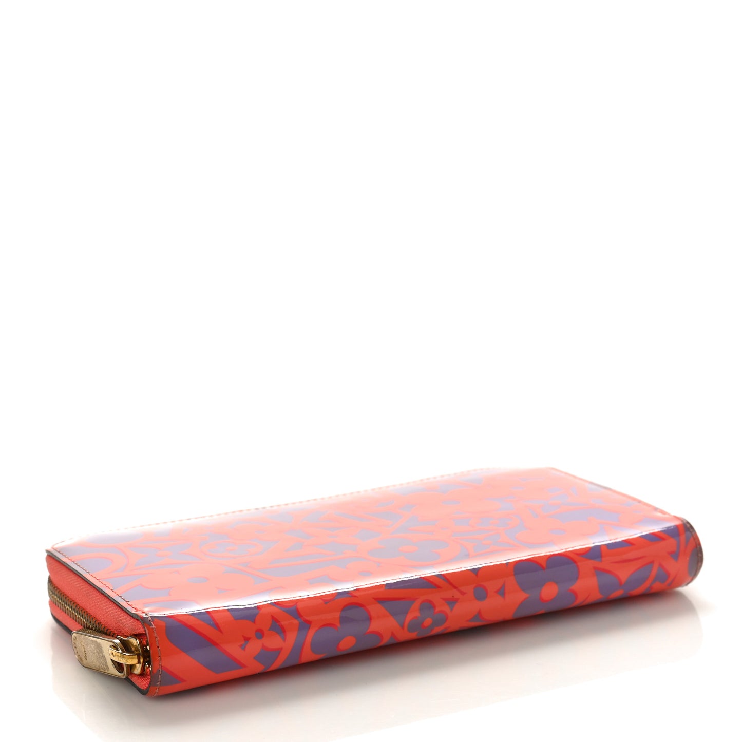 Patent Sweet Monogram Zippy Wallet Corail