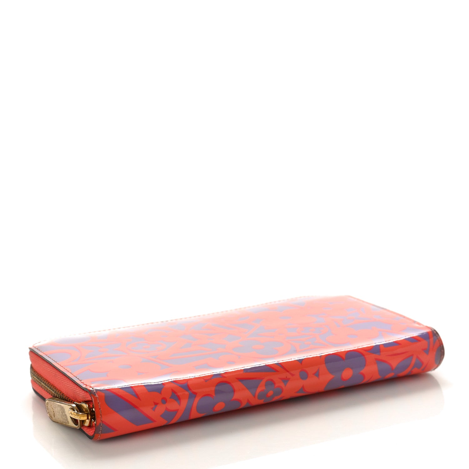 Louis Vuitton Patent Sweet Monogram Zippy Wallet Corail 4 of 12