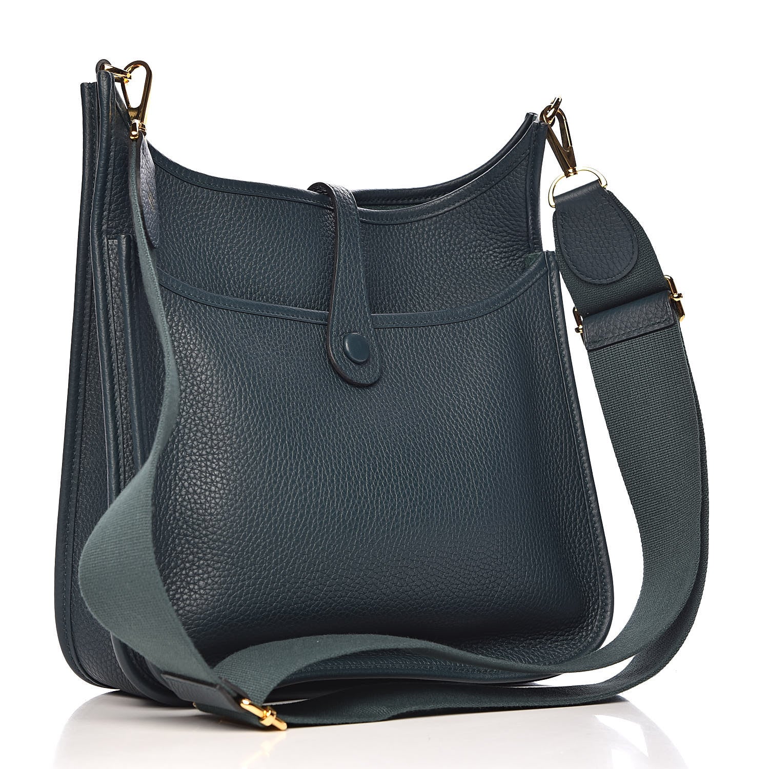 Hermes Taurillon Clemence Evelyne III PM Vert Cypress 3 of 11