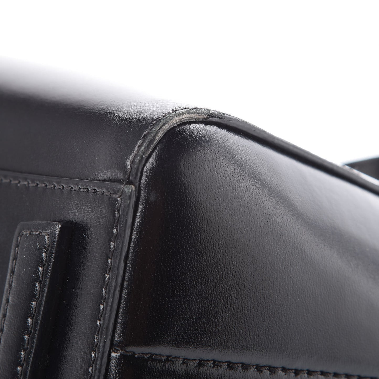 Shiny Lord Calfskin Mini Antigona Black