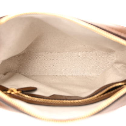 Gucci GG Supreme Monogram Azalea Calfskin Retro Interlocking G Messenger Shoulder Bag Beige Ebony Brown Sugar 5 of 10