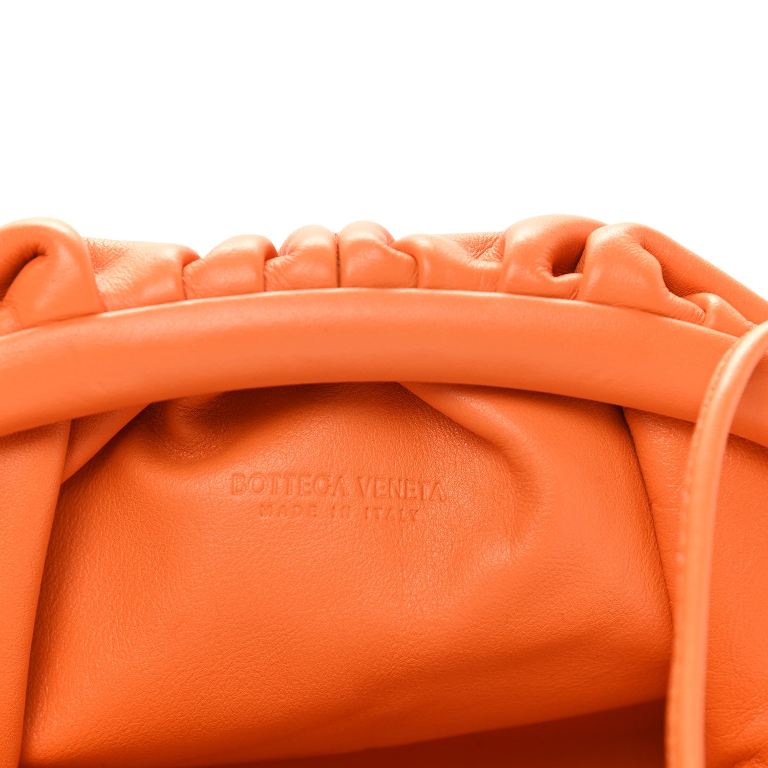 Bottega Veneta Butter Calfskin The Mini Pouch Light Orange 6 of 7
