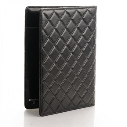Chanel Lambskin Quilted Large Agenda Cover Black 3 of 8