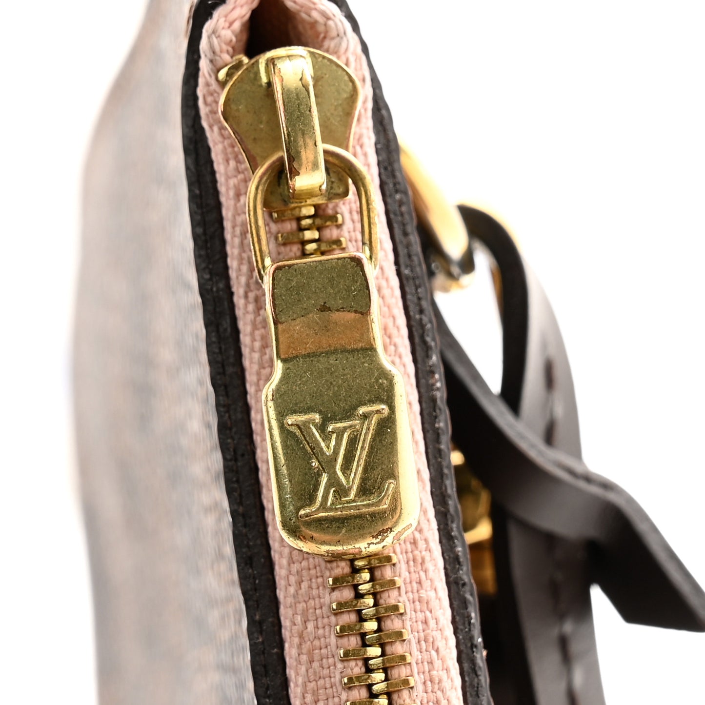 Damier Ebene Neverfull MM GM Pochette Rose Ballerine