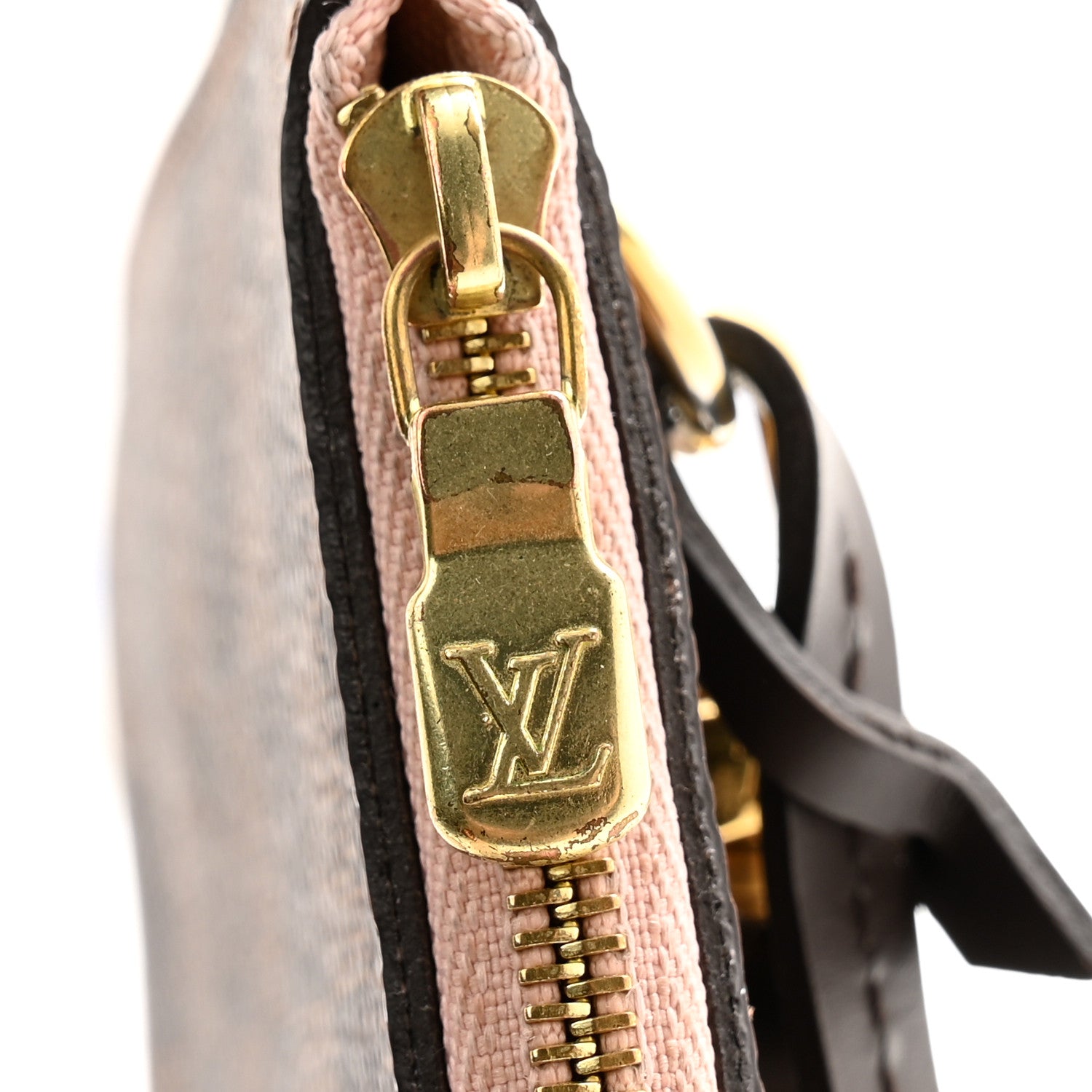 Louis Vuitton Damier Ebene Neverfull MM GM Pochette Rose Ballerine 11 of 12