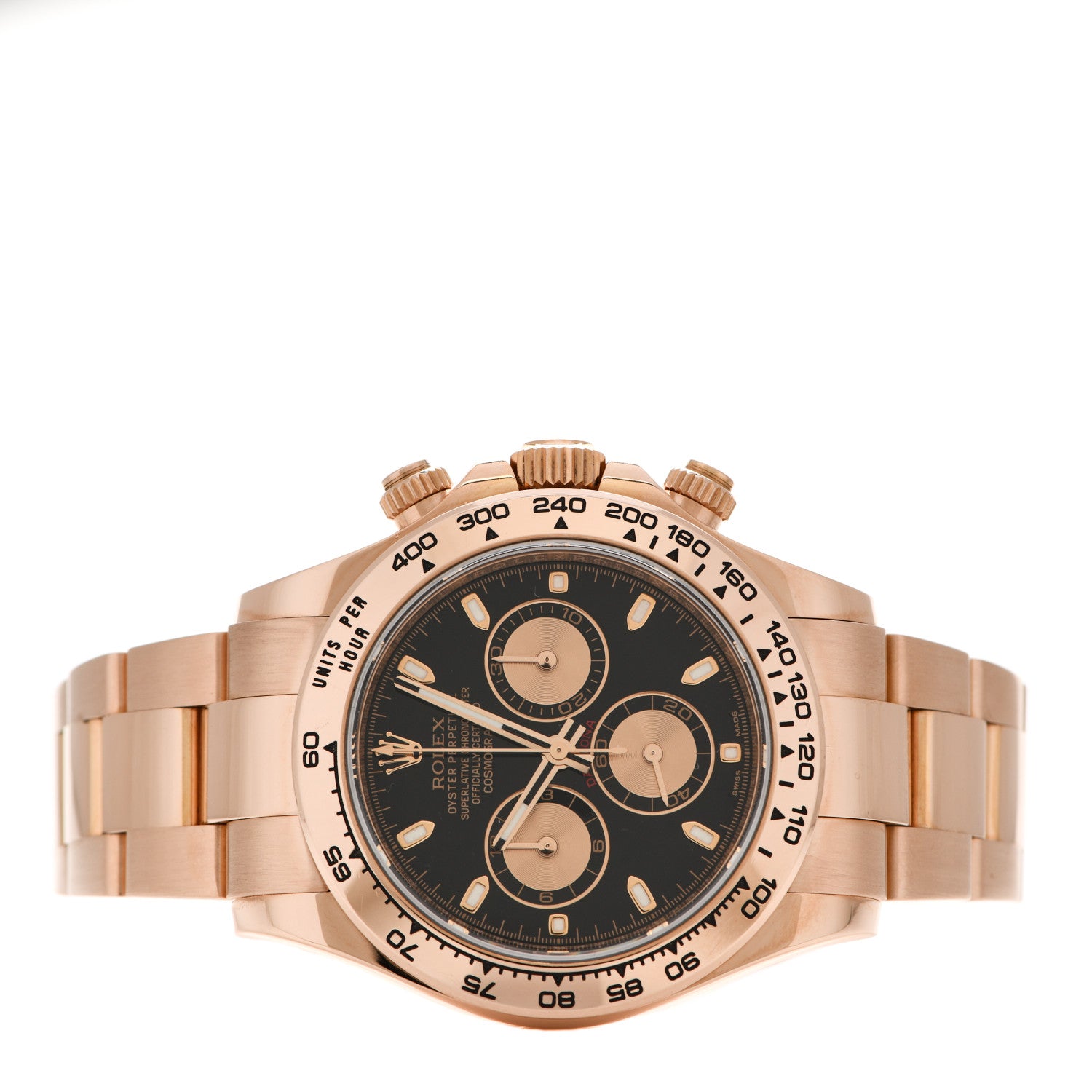 Rolex 18K Everose Gold 40mm Oyster Perpetual Cosmograph Daytona Watch Black Pink 116505 2 of 5