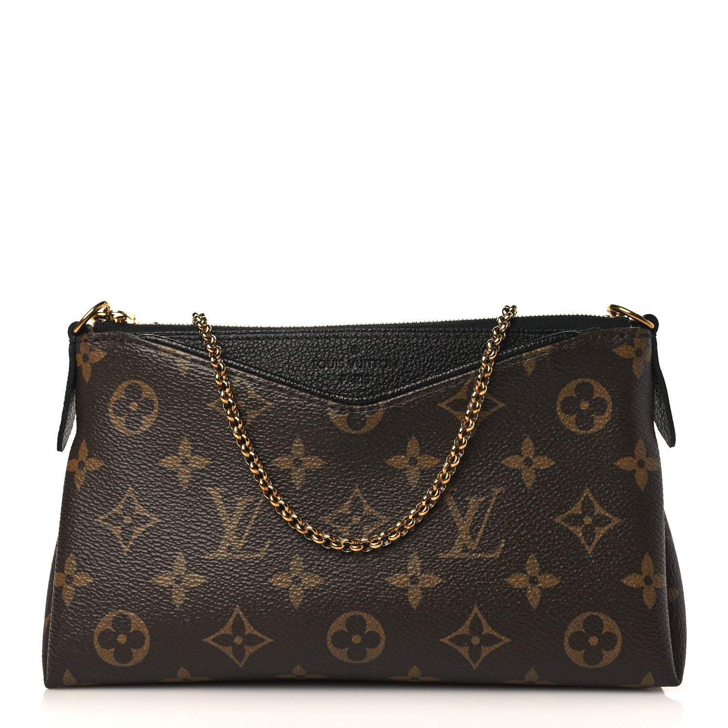 Louis Vuitton Monogram Pallas Clutch Black 1 of 7