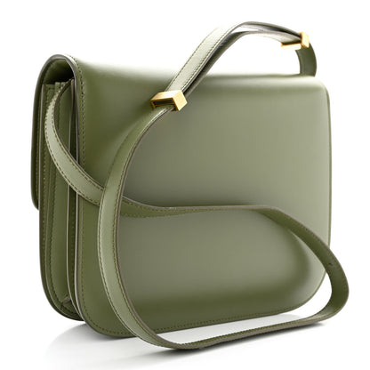 Celine Box Calfskin Classic Box Medium Flap Bag Army Green 3 of 11