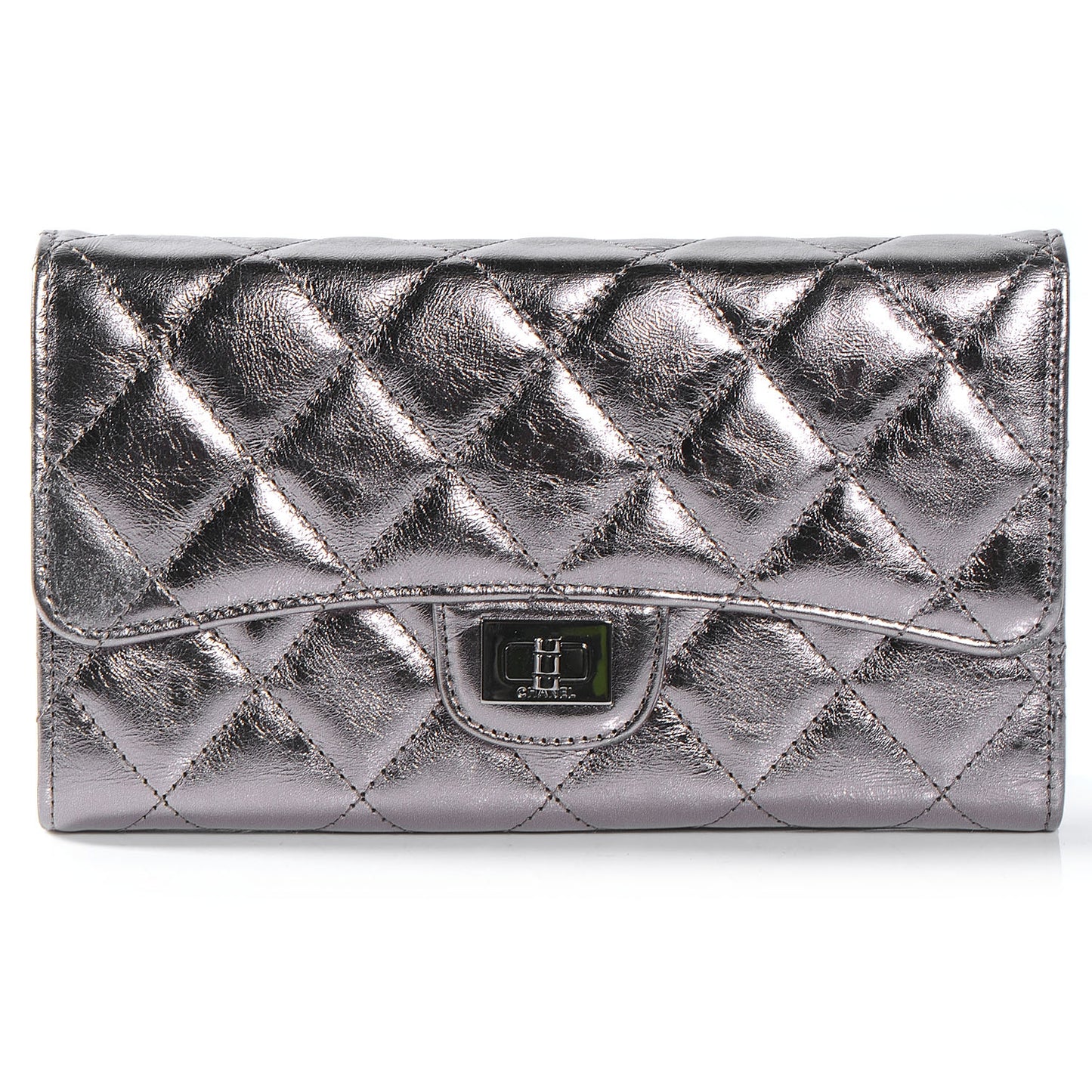 Lambskin Mademoiselle Reissue Wallet Metallic
