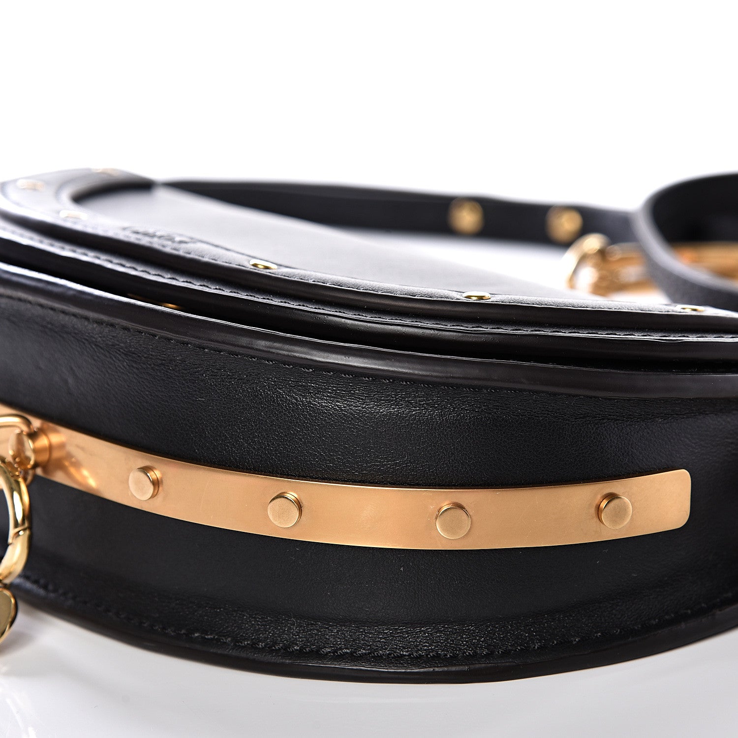 Chloe Calfskin Small Nile Bracelet Minaudiere Bag Black 8 of 9