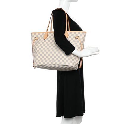 Louis Vuitton Damier Azur Neo Neverfull MM Rose Ballerine 2 of 11