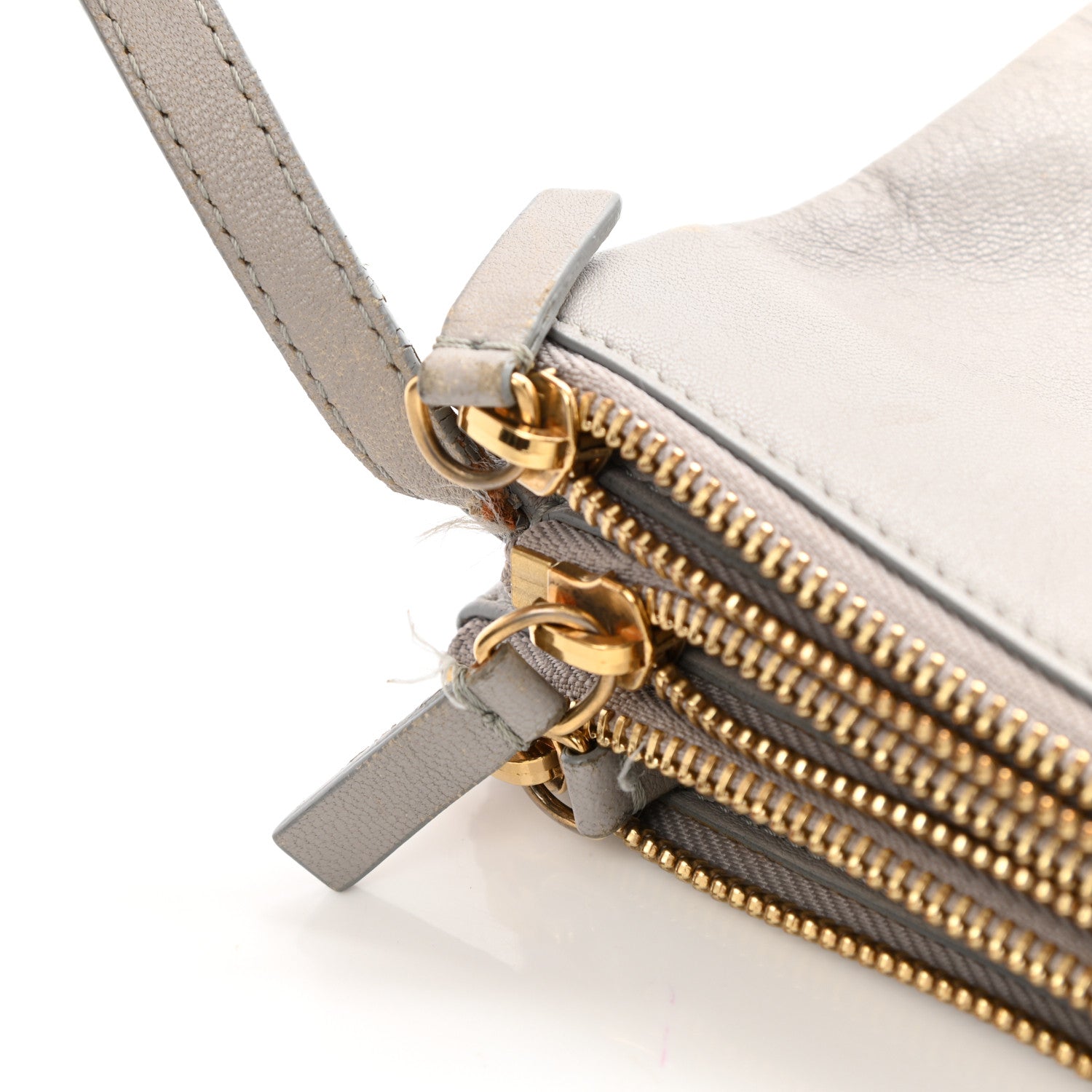 Celine Lambskin Large Trio Crossbody Bag Smoke 15 of 21