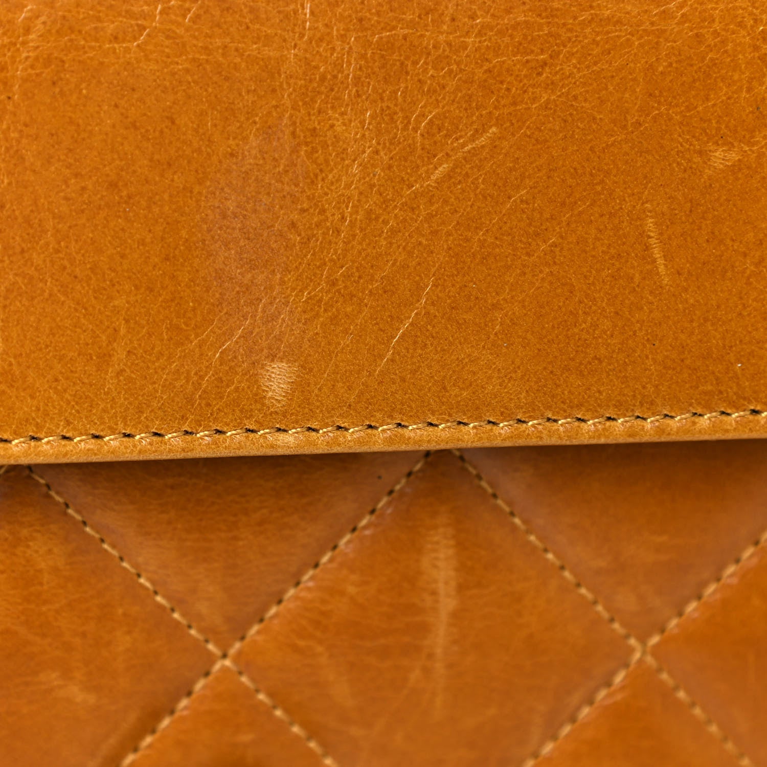 Chanel Glazed Calfskin Quilted Medium Perfect Edge Flap Yellow 22 of 32