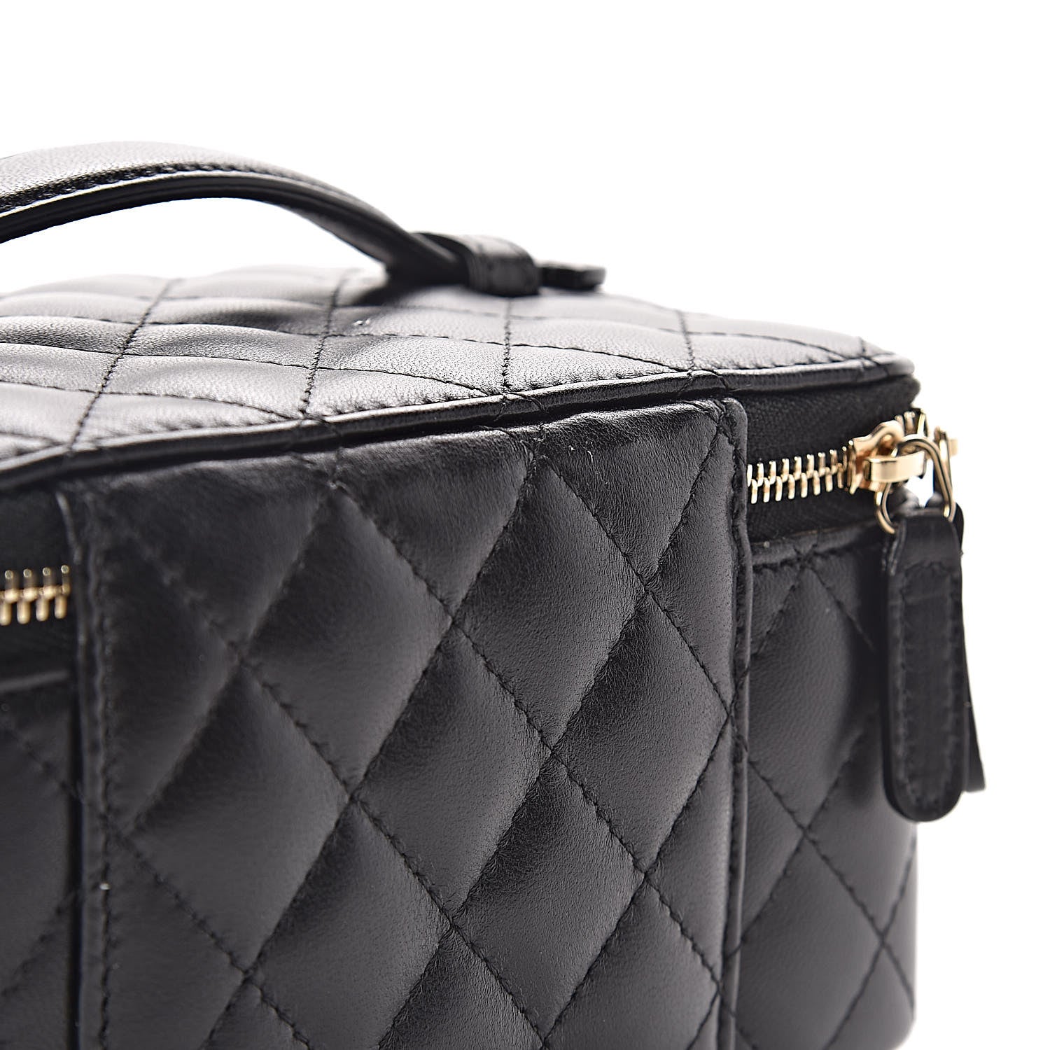 Chanel Lambskin Quilted Jewelry Case Black 12 of 15