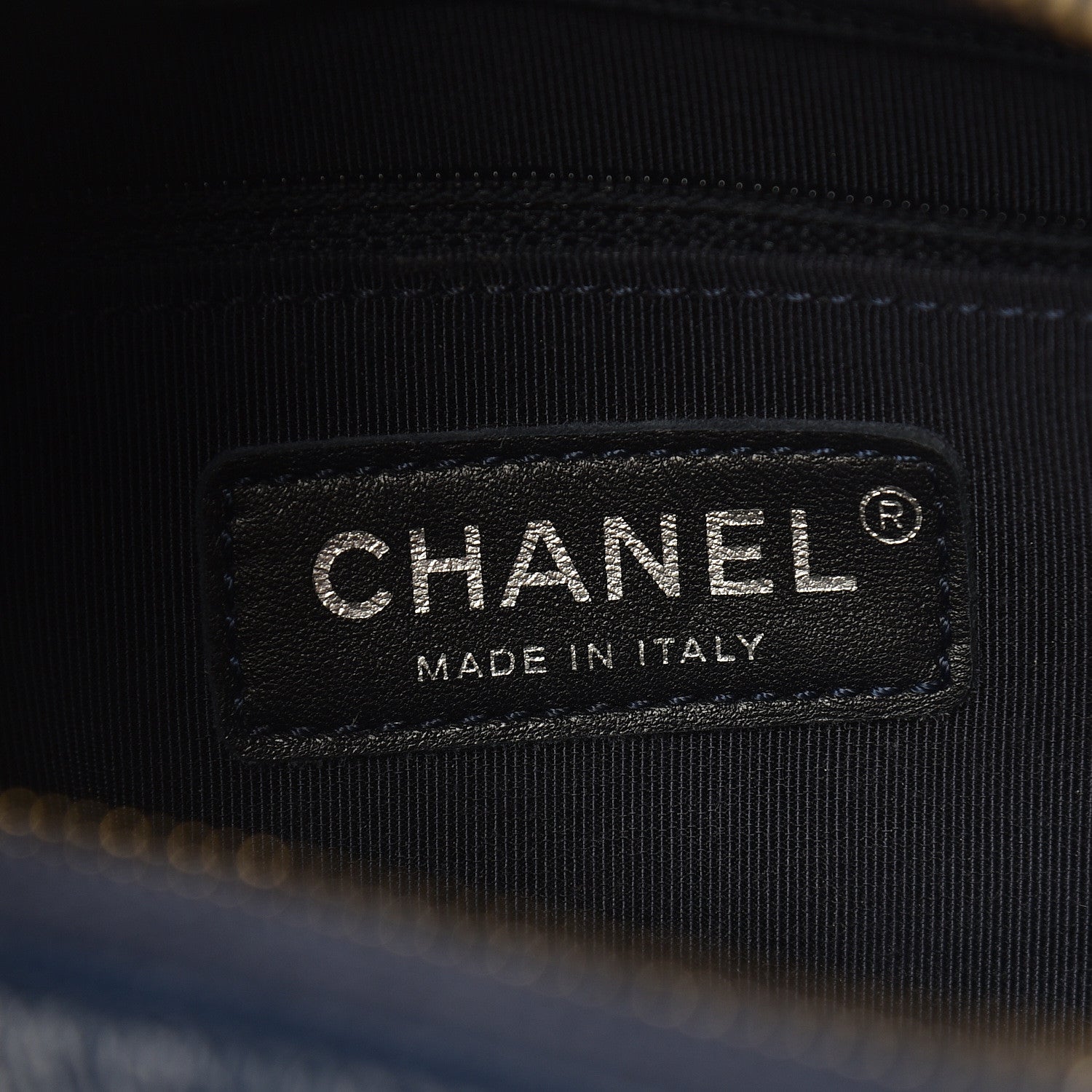 Chanel Tweed Calfskin Quilted Medium Gabrielle Hobo Navy 6 of 12