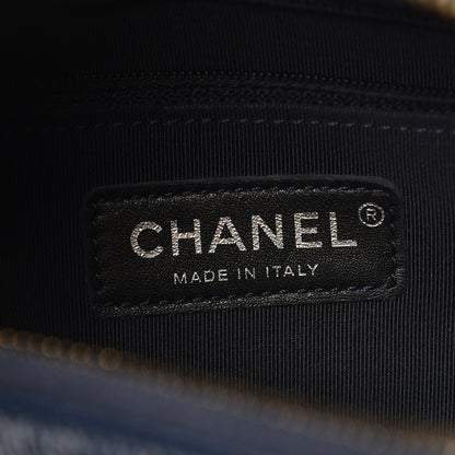 Chanel Tweed Calfskin Quilted Medium Gabrielle Hobo Navy 6 of 12