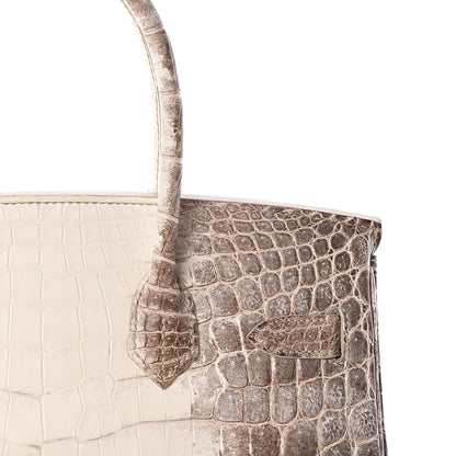 Hermes Matte Niloticus Crocodile Himalaya Birkin 30 Blanc 38 of 56