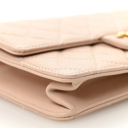 Chanel Goatskin Quilted Small Chic Pearls Flap Beige 9 of 10