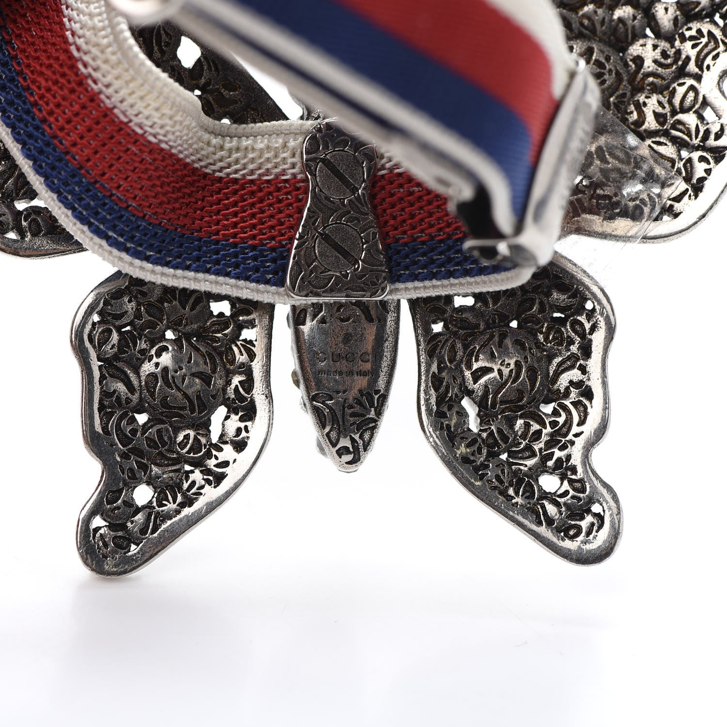 Gucci Web Crystal Butterfly Bracelet 5 of 7