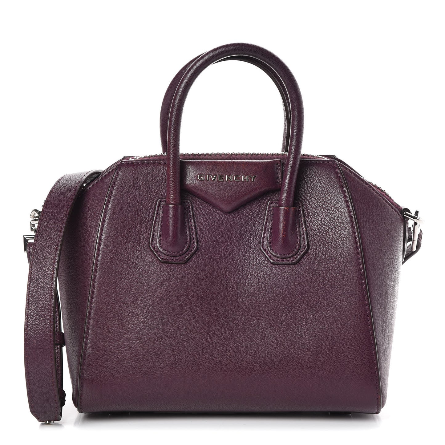 Sugar Goatskin Mini Antigona Dark Purple