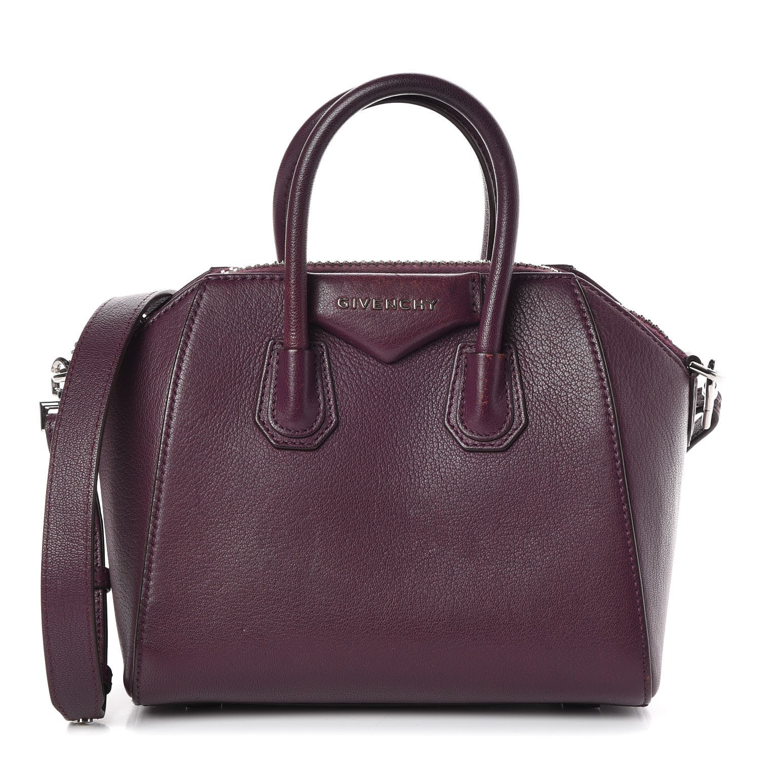 Givenchy Sugar Goatskin Mini Antigona Dark Purple 1 of 13
