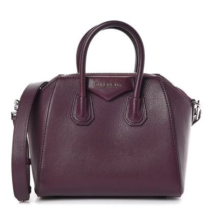 Givenchy Sugar Goatskin Mini Antigona Dark Purple 1 of 13