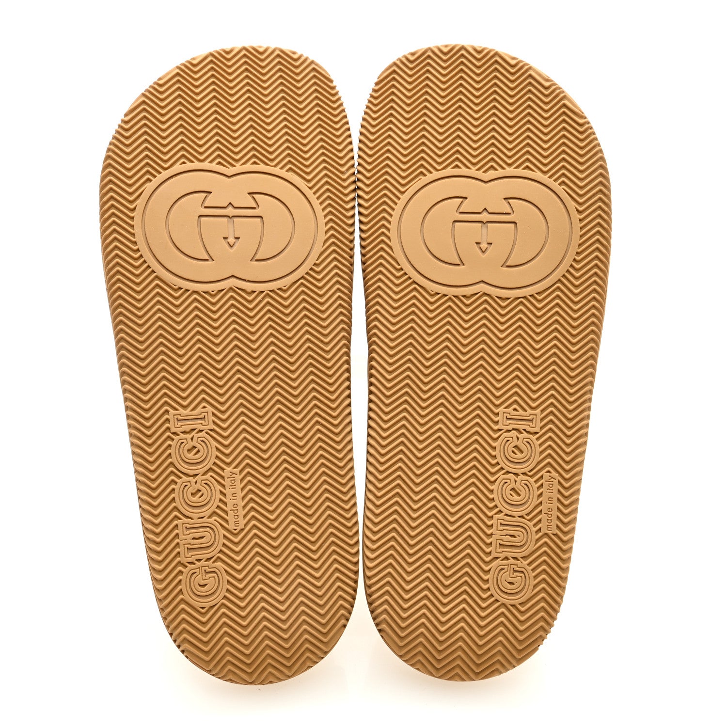 Gucci Rubber Web Womens Interlocking G Slide Sandals 40 Mystic White Green Red 5 of 7