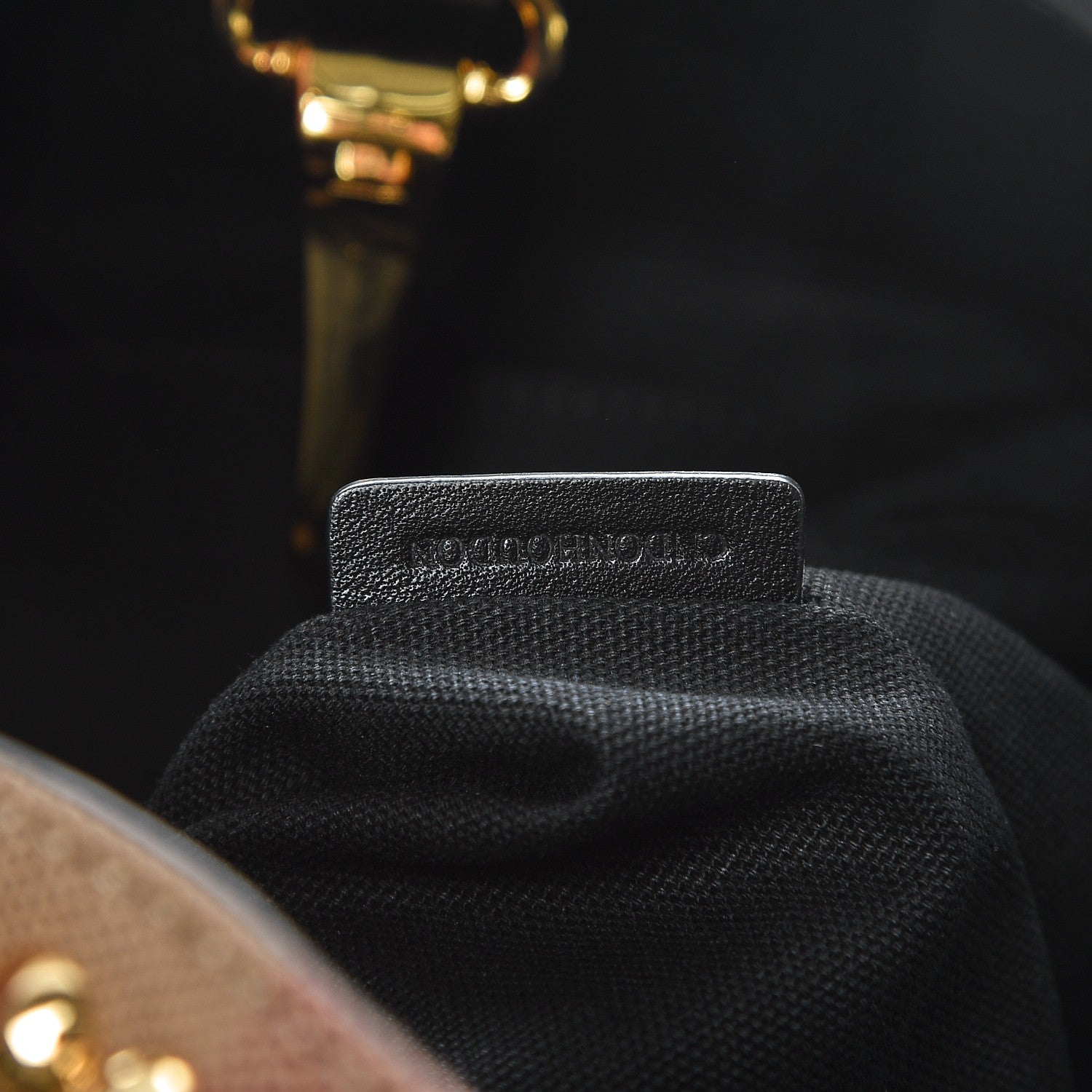 Burberry Canvas Mega Check Studded Medium Ashby Bucket Bag Black 7 of 10