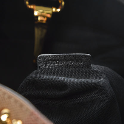 Burberry Canvas Mega Check Studded Medium Ashby Bucket Bag Black 7 of 10