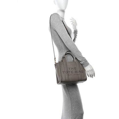 Marc Jacobs Grained Calfskin Small The Tote Bag Cement 3 of 11