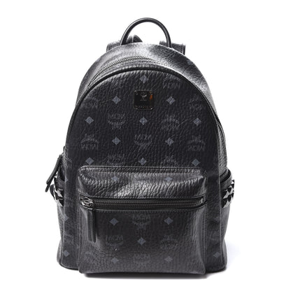 MCM Visetos Small Side Stud Stark Backpack Black 1 of 11