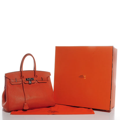 Hermes Togo Birkin 35 Orange 8 of 27
