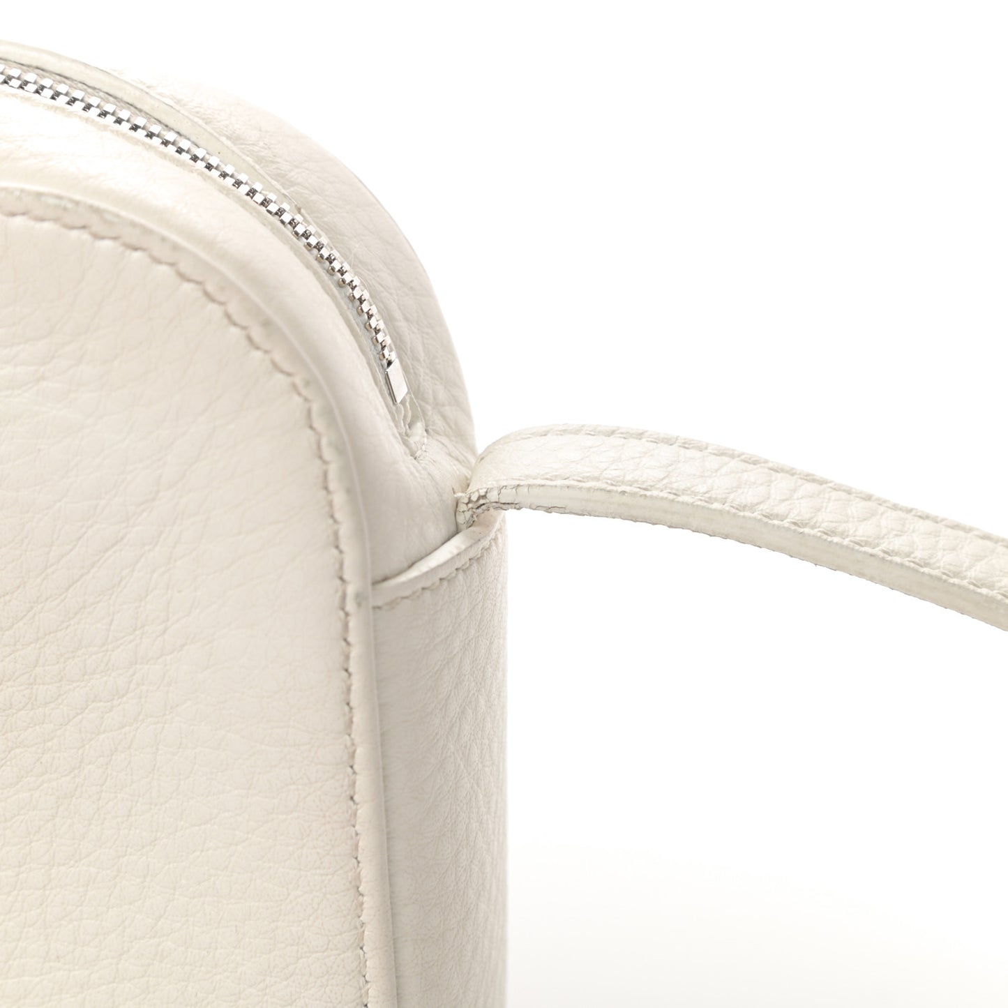 Calfskin Logo S Everyday Camera Bag White