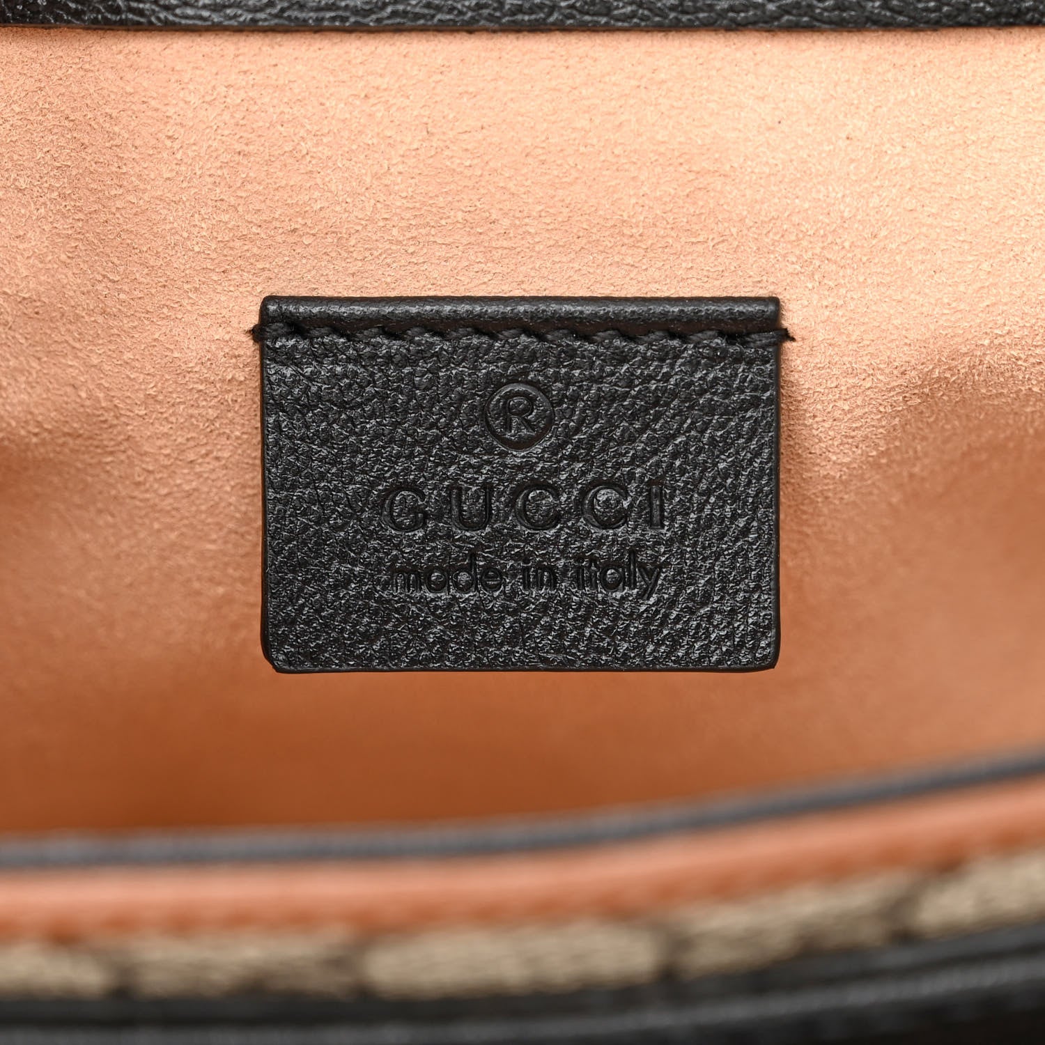 Gucci GG Supreme Monogram New Sakai Lux Calfskin Mini Padlock Flap Pocket Shoulder Bag Beige Ebony Black Cuir 6 of 10