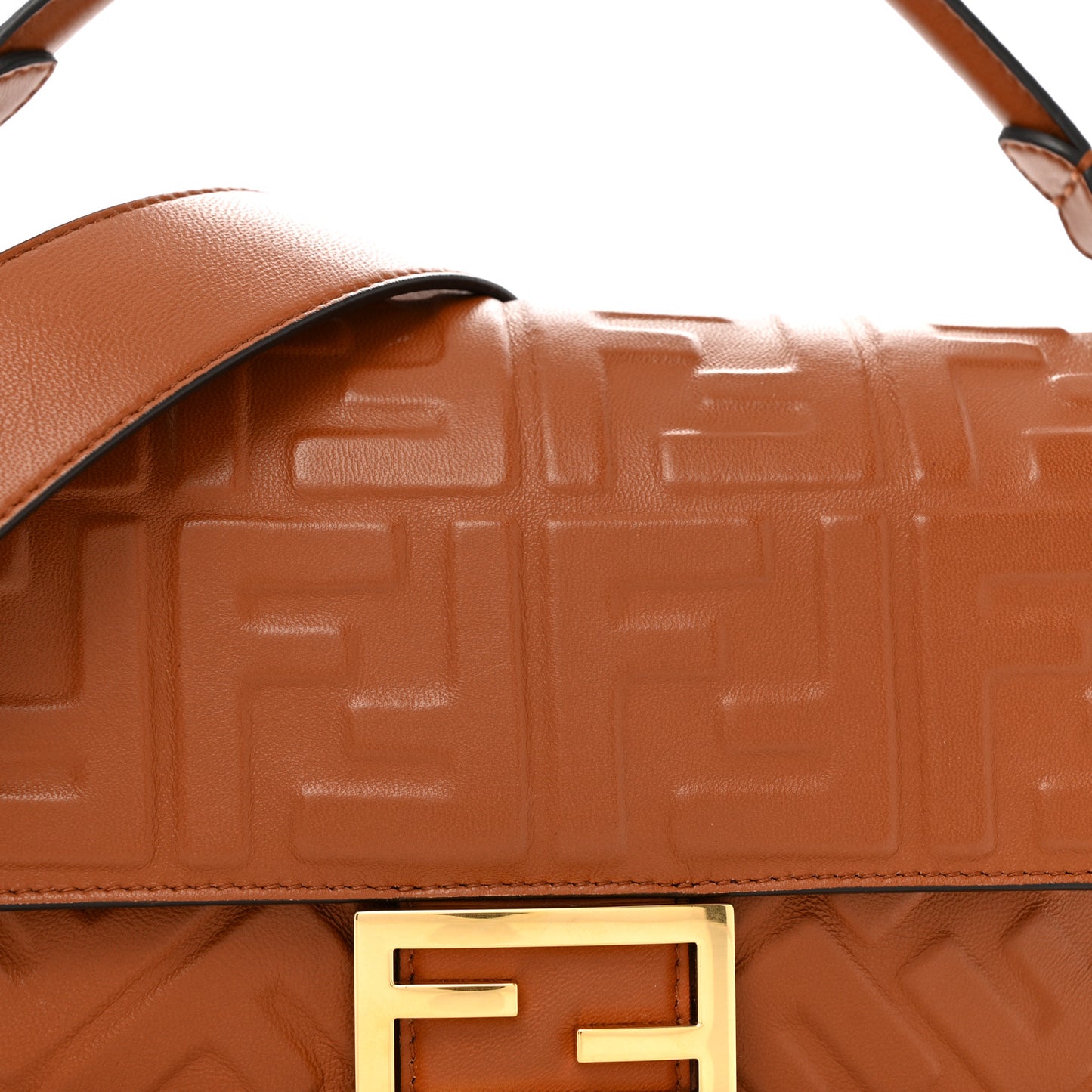 Nappa FF 1974 Embossed Baguette Coloniale
