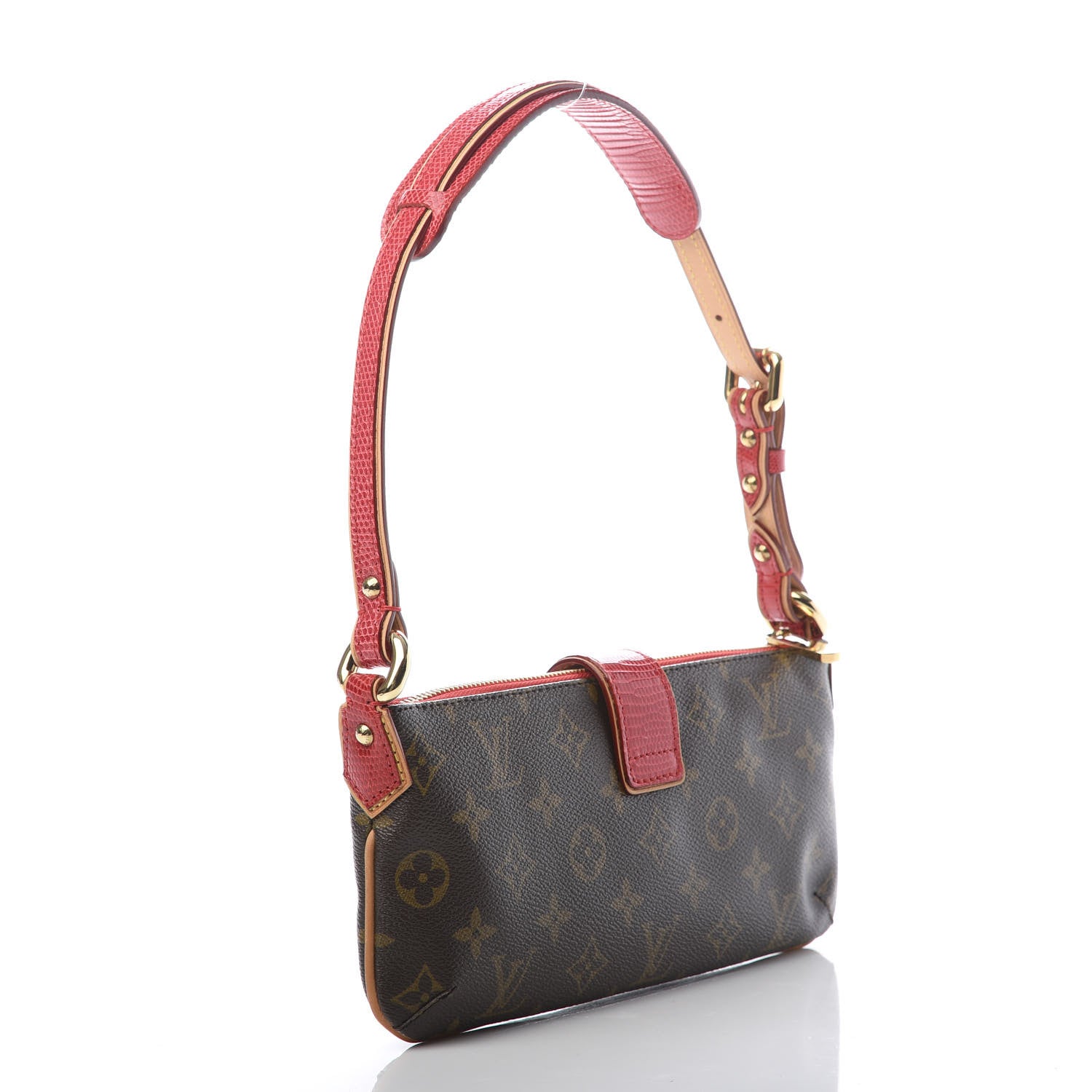 Louis Vuitton Lizard Monogram Cerises Pochette 3 of 10