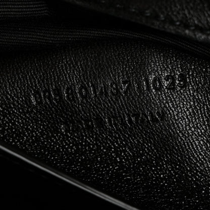 Saint Laurent Lambskin Chevron Quilted Small Loulou Black 8 of 12