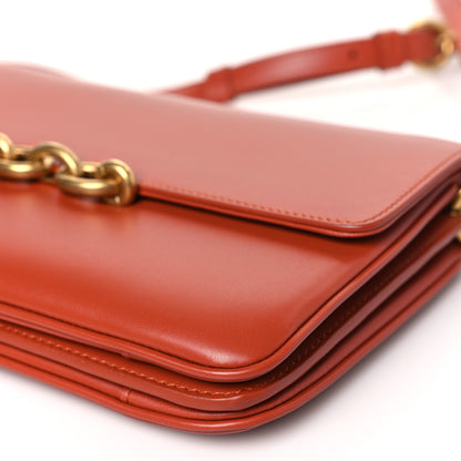 Saint Laurent Smooth Calfskin Le Maillon Satchel Orange 8 of 8