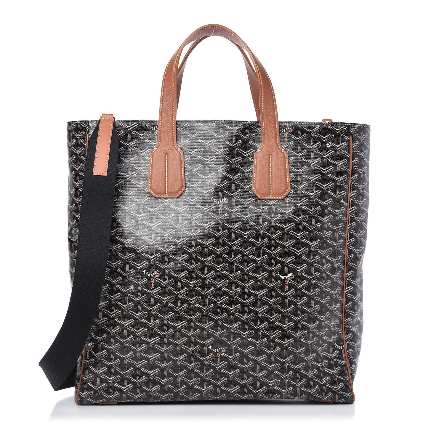 Goyardine Voltaire III Tote Black Gold