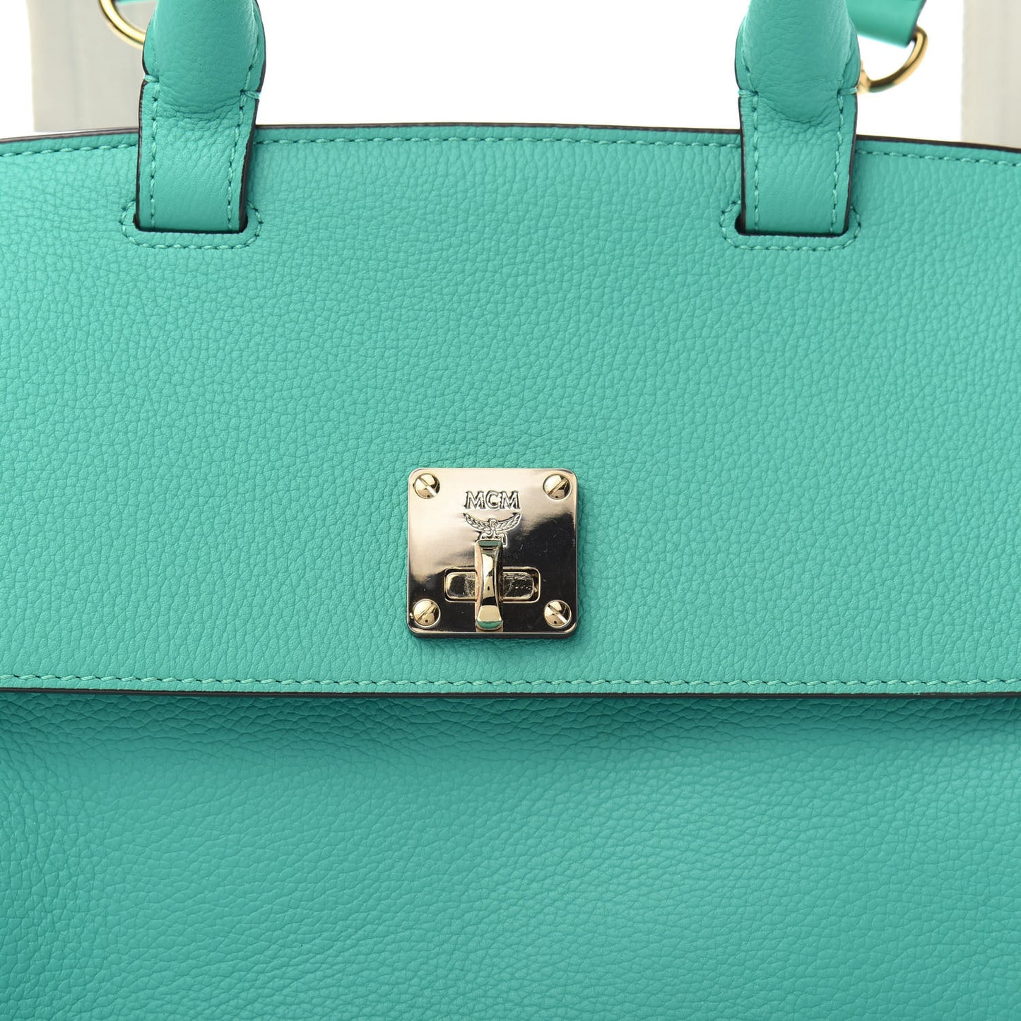 Grained Calfskin Medium Milla Convertible Backpack Oasis Green