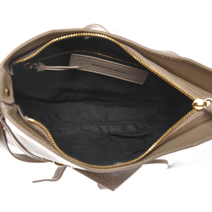 Balenciaga Chevre Gold Metallic Edge Hardware Hip Beige Latte 6 of 8