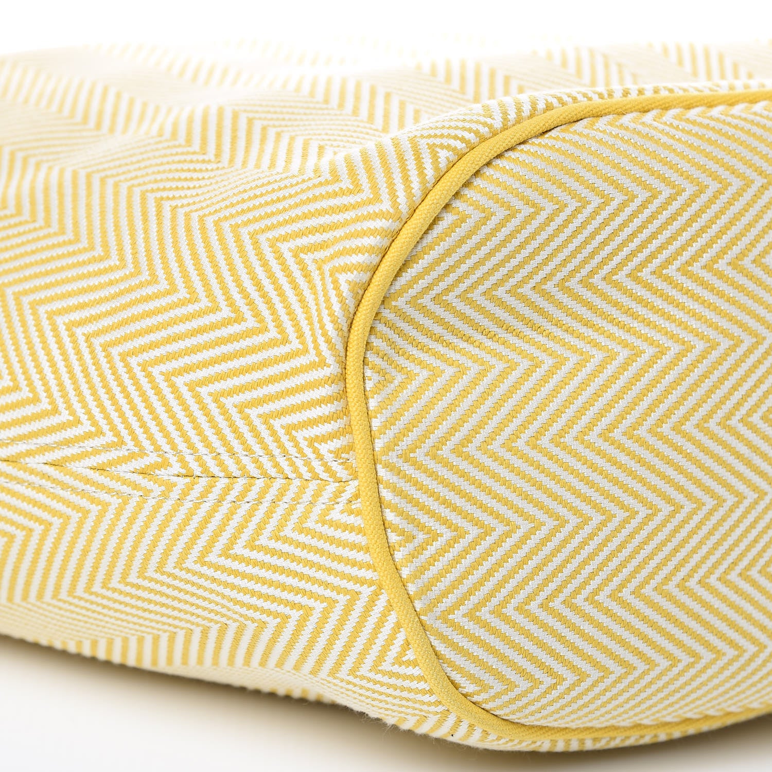 Hermes Canvas Panier De Plage Tote Yellow 10 of 13