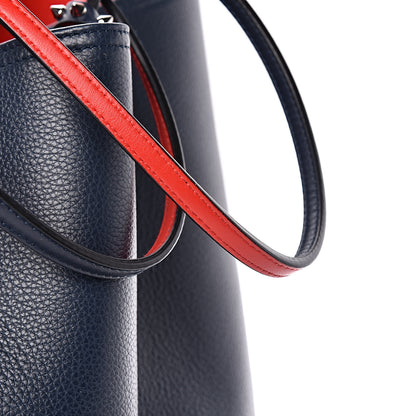 Christian Louboutin Calfskin Spikes East West Cabata Tote Navy 15 of 18